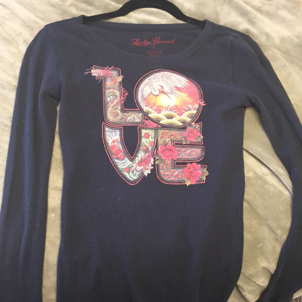 Vintage LOVE Lucky Brand long-sleeved thermal